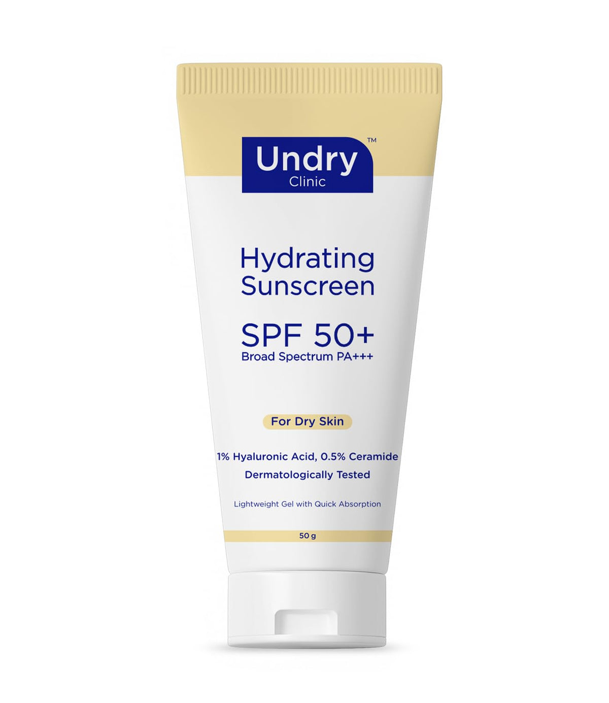 Hydrating Sunscreen for Dry Skin - SPF 50 Broad Spectrum with HA & Ceramide - 50g