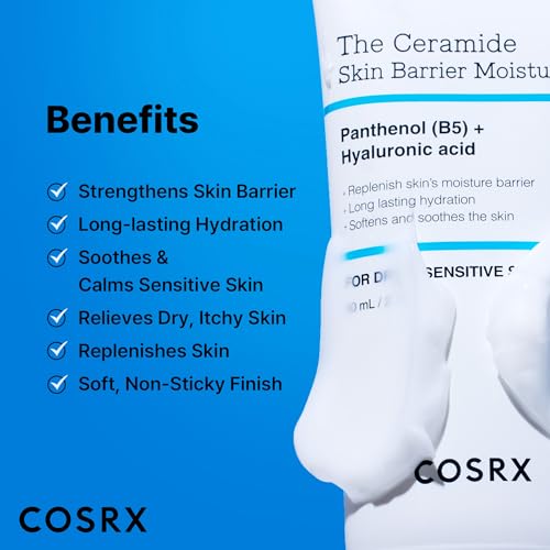 CERAMIDE SKIN BARRIER MOISTURIZER FOR FACE & BODY - HYDRATING WITH HYALURONIC ACID, PANTHENOL AND ALL SKIN TYPES