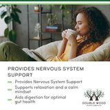 Organic Lemon Balm Tincture Drops 590mg - Fast-Absorbing for Calm & Relaxation | 2FL OZ by Double Wood Supplements