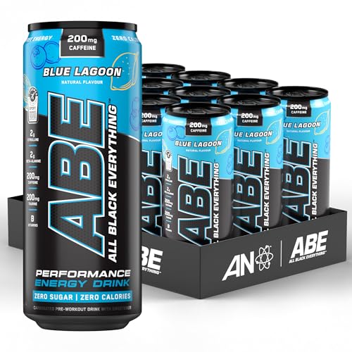 All Black Everything Pre-Workout Energy Drink - 12 Pack | Blue Lagoon