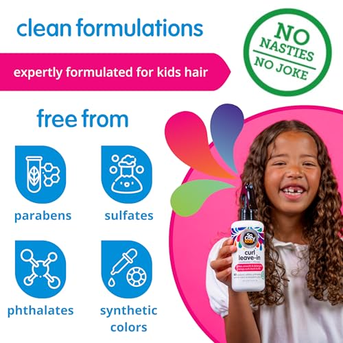 So Cozy Sweet-Pea Curl Spray Leave-In Conditioner for Kids Hair, 8 Fl Oz (Pack of 2)