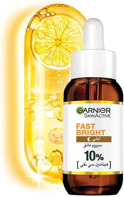 Garnier SkinActive Vitamin C Overnight Face Serum - 10% Pure Vitamin C