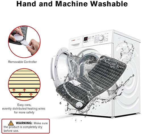 Electric Physiotherapy Heating Pad with Auto-Off Timer (12x24in) - Targeted Pain Relief