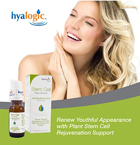Hyalogic Stem Cell Face Serum with Citrustem & Hyaluronic Acid - Renew & Rejuvenate Skin, .47 Fl oz