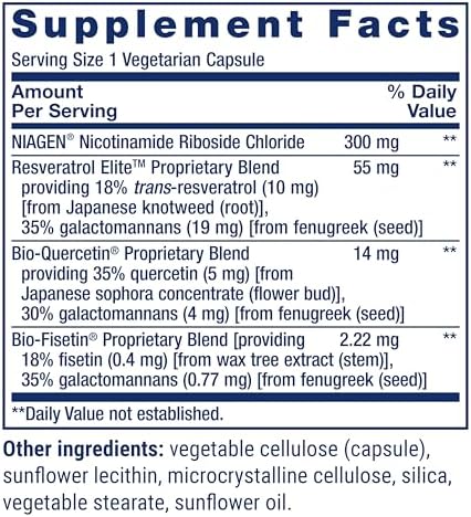 Life Extension, NAD+ Cell Regenerator™ and Resveratrol Elite™, 30 Vegetarian Capsules