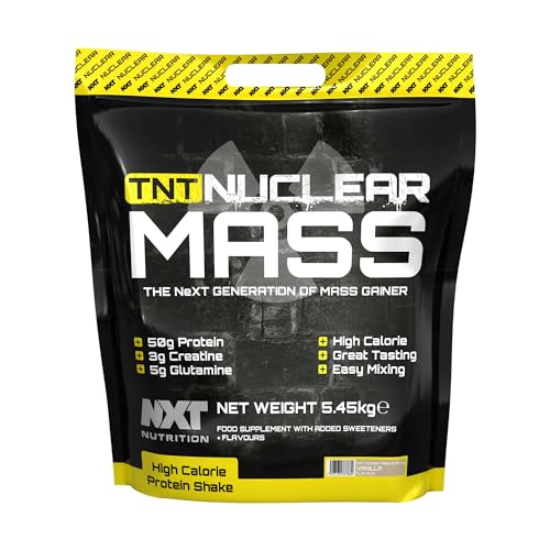 NXT Nutrition TNT Nuclear Mass - 5.45kg Vanilla High Protein Mass Gainer