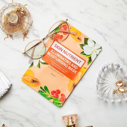 Illuminating & Moisturising Face Mask - Brightening Hydrating Sheet Mask for Radiant Skin
