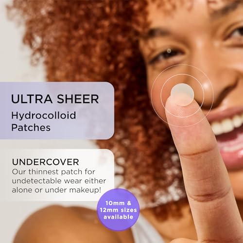 ZitSticka Invisible Ultra-Sheer Hydrocolloid Patches - UNDERCOVER Blemish Patches to Calm Skin and Redness