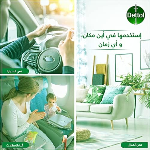 Dettol Original 2-in-1 Antibacterial Wipes (80 Count)
