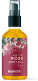 Badger Damascus Rose Organic Body Oil: Luxurious Skin Hydration & Scent