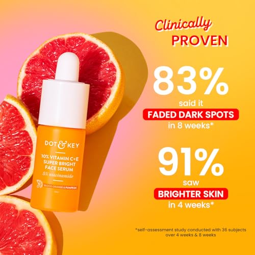 DOT & KEY 10% Vitamin C + E Serum with 5% Niacinamide - Glowing Skin, Dark Spot Corrector & Hyperpigmentation Treatment | 30ml