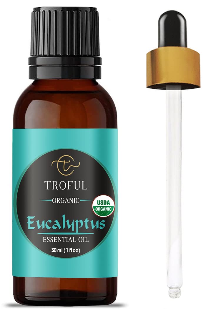 Organic Eucalyptus Essential Oil 30 ml – 100% Pure USDA Organic for Aromatherapy & Natural Home Care