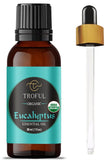 Organic Eucalyptus Essential Oil 30 ml – 100% Pure USDA Organic for Aromatherapy & Natural Home Care