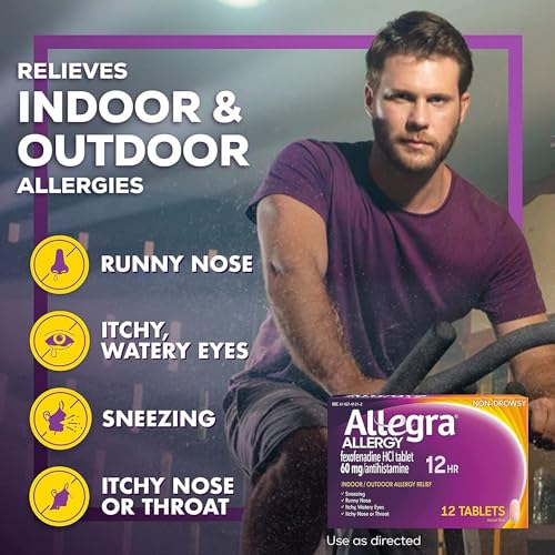 Allegra Allergy Tablets 12 Hour Formula - 36 Count (Pack of 3)