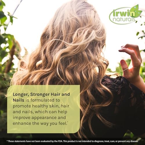 Irwin Naturals Healthy Skin, Hair & Nails: 120 Liquid Soft-Gels for Radiant Beauty
