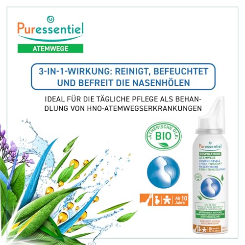Puressentiel Bio Respiratory Nasal Hygiene Hydrating Spray - 100ml