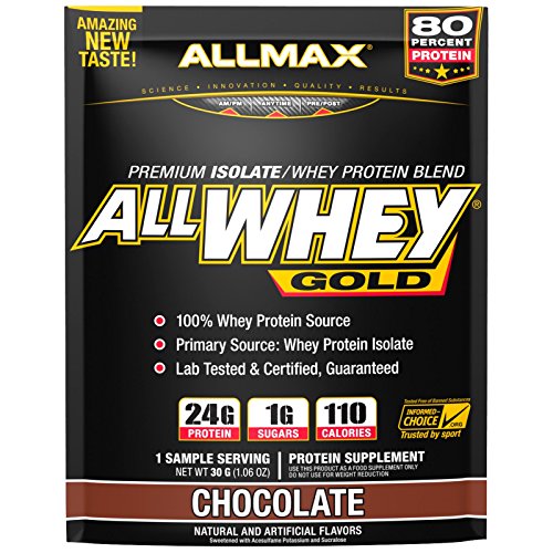ALLMAX GOLD ALLWHEY Premium Whey Protein - 100% Whey, Chocolate, 32g