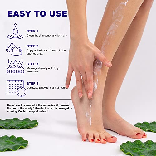 Premium 42% Urea Foot Cream with Salicylic Acid & Natural Oils - For Feet, Hands & Rough Skin