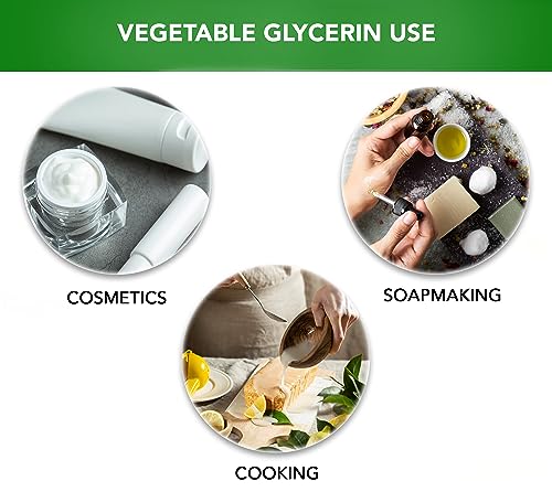 Soapeauty Organic Vegetable Glycerin USP - 32oz (Non-GMO, Natural)