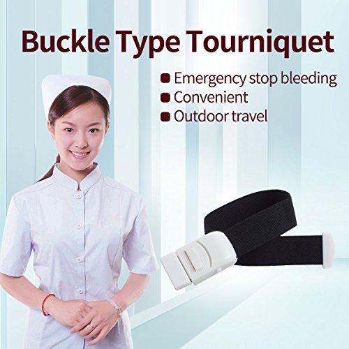 Ewinever 6-Pack Tourniquet Elastic Quick Release Medical Emergency Band