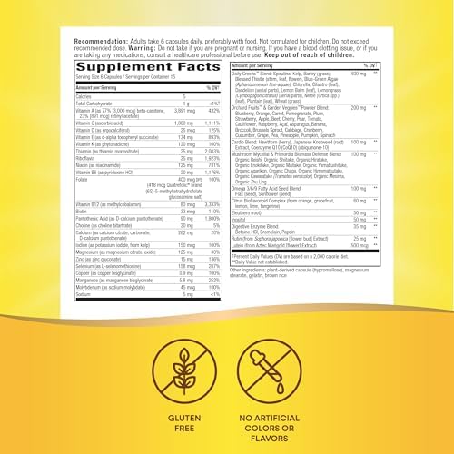 Nature's Way Alive Max6 Potency Adult Complete Multivitamin, Vitamins A,C, E & B-Vitamins Including Methyl B12 & Folate, Supports Energy Metabolism*, No Added Iron, 90 Capsules (Packaging May Vary)