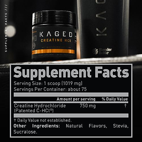 Kaged Muscle Patented C-HCL Creatine – Lemon Lime 2.70 oz (76.425 g)