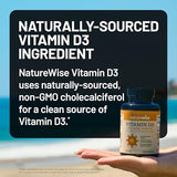 NatureWise, Vitamin D3, 100 mcg (4,000 IU), 360 Softgels