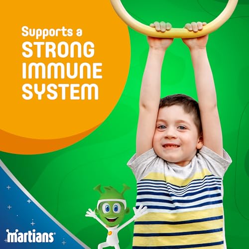 Martians ImmuneActive Kids Vitamin C Chewables - Cherry Flavor 60 Tablets Vegan