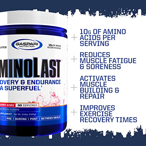 Gaspari Nutrition Amino Last BCAA Recovery Powder Peach Raspberry 30 Servings