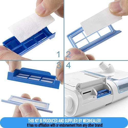 Medihealer 52-Piece CPAP Filter Kit for DreamStation 1 - Pollen, Ultra-Fine & Assembled Filters