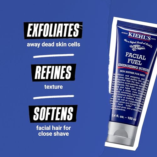 Kiehl's Facial Fuel Exfoliating Face Scrub: Deep Cleanse for Men