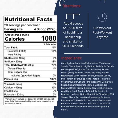 Gaspari Nutrition Real Mass Advanced 5.4 kg Strawberry Mass Gainer