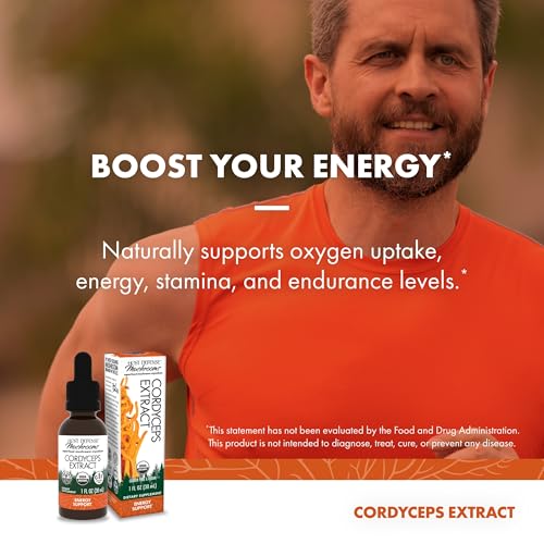 Host Defense Cordyceps Liquid Extract for Energy & Vitality, 30ml