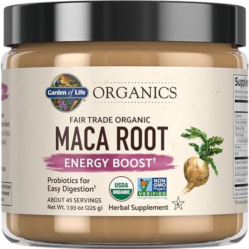 Garden of Life MyKind Organics Maca Root Powder - Energy Boost, Fair Trade & Organic