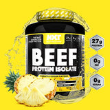 NXT Nutrition Beef Protein Isolate 1.8kg Pineapple Flavor - 27g Protein Per Serving Dairy Free