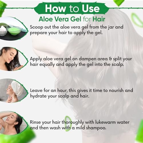 KAZIMA 100% Pure Natural Raw Aloe Vera Gel (1 KG) - Face, Skin & Hair Moisturizer
