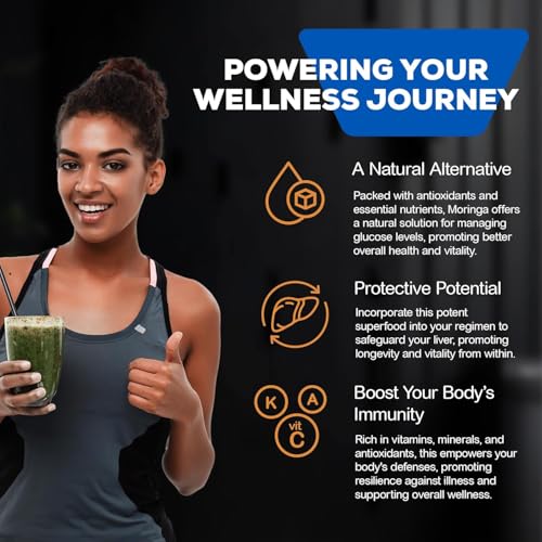 Organic Moringa Powder - 100% Pure Moringa Oleifera Leaf Powder - 3.5 Oz (100g) - USDA Certified - Perfect for Smoothies & Recipes