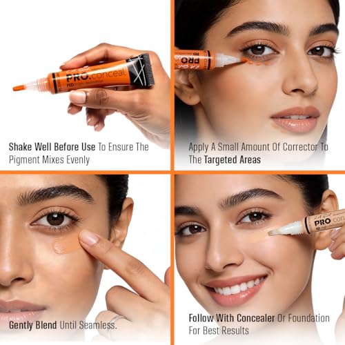 L.A. Girl Pro Conceal HD Concealer - Orange Corrector GC990, 8 g
