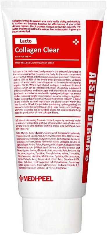 Medipeel Amino Acid Collagen Cleansing Milk Face Wash 10 14 Fl Oz K Beauty