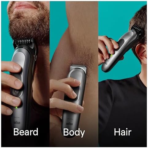 Braun MGK7420 Series 7 10-in-1 Multi-Grooming Kit - Metal Blades, Long Battery Life