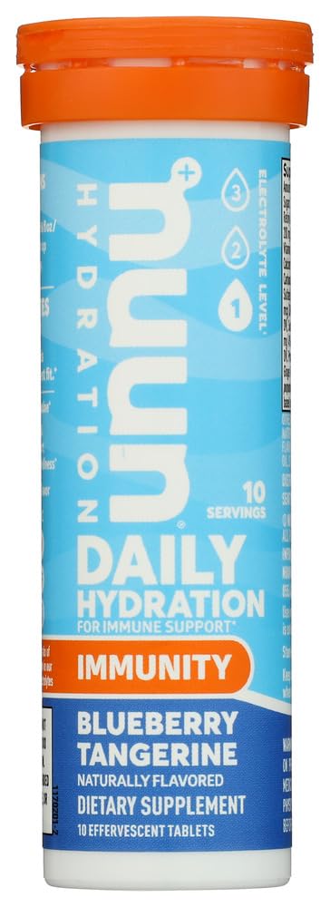 NUUN Immunity Blueberry Tangerine Enhanced Hydration Tablets - 10 Tablets