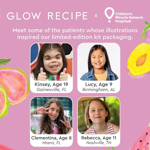 Glow Recipe Dewy Skin Goals Holiday Kit - Watermelon Glow Niacinamide Dew Drops, PHA+AHA Pore-Tight Toner & Pink Juice Face Moisturizer (3-Pc)