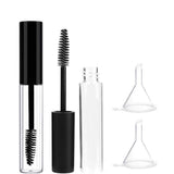 Joyzzz Refillable Mascara Tube Set - 2 Pack 10ml Leak-Proof Eyelash Serum Bottles with Brush Wands for DIY Cosmetics