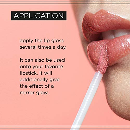 Eveline Cosmetics Oh! My Lips Lip Gloss - Hyaluronic Acid & Bee Poison for Fuller Lips, Lip Plumper, Silky Shine, 4.5ml