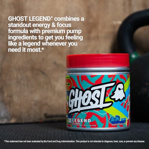 GHOST Legend Pre-Workout Powder - Blue Raspberry (30 Servings)