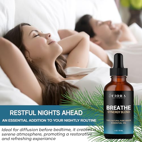 Fiora Naturals Breathe Essential Oil Blend - Respiratory Support & Vitality (30ml)