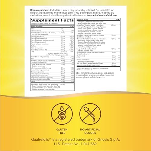 Nature's Way Alive! Max3 Potency Adult Complete Multivitamin, High Potency B-Vitamins to Support Energy Metabolism*, with Methylated B12 and Folate, No Added Iron, 90 Tablets (Packaging May Vary)