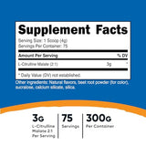 Nutricost L-Citrulline Malate 2:1 Powder - Strawberry Kiwi, 300g