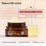 Vibrant Glamour Retinol Eye Cream: Reduce Dark Circles & Fine Lines