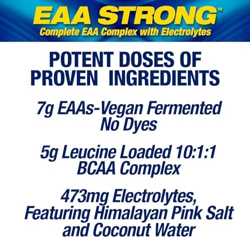 Maximum Human Performance EAA Strong Blue Raspberry - Essential Amino Acid Powder 300g